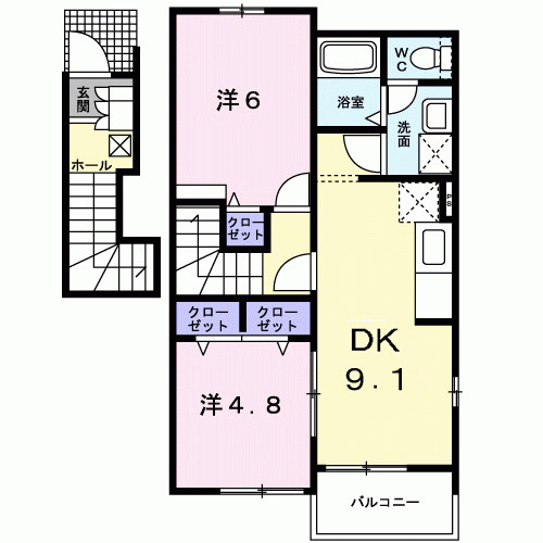 グリーンハイツＩＫＥＤＡ・Ａの間取り