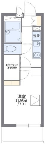 レオパレスイターナル原の間取り