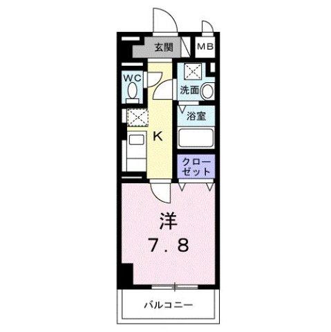 サンライズ　江平中町の間取り