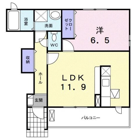 アムールＣの間取り