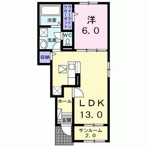 ディアコートⅡの間取り