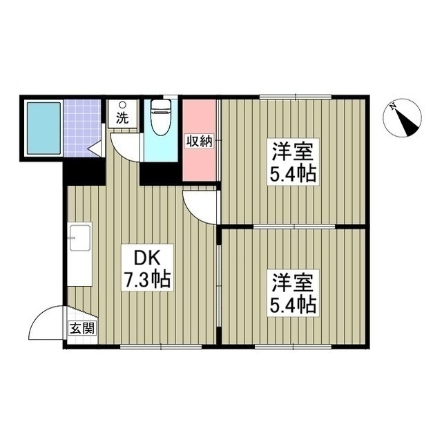 南柏パインヒル2号棟の間取り