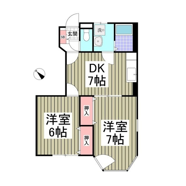 サンパティークAの間取り