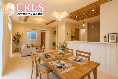 【居間・リビング】 | ☆☆☆新築分譲　郡山市安積町笹川中ノ渡戸TE　全２棟－ラスト１棟！！ | 陽当り良好♪