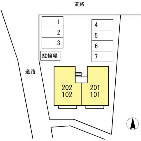 トワベールの区画図