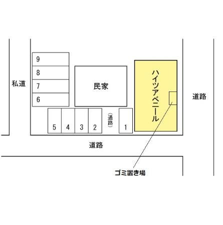 ハイツアベニールの区画図