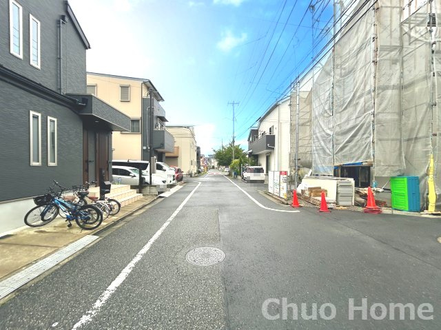 江戸川区大杉5丁目新築分譲住宅の前面道路含む現地写真|前面道路