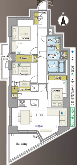 代々木パークガーデンの間取り