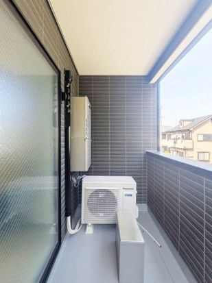 ソレイユ指扇土屋のバルコニー