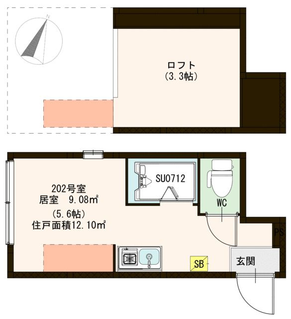 ハーモニーテラスＫ赤羽の間取り