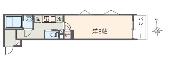 MELDIA大和田Ⅳの間取り