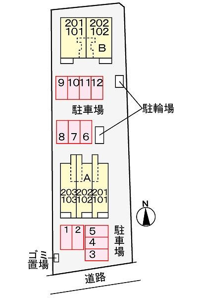 ソーレ　８Ａの駐車場