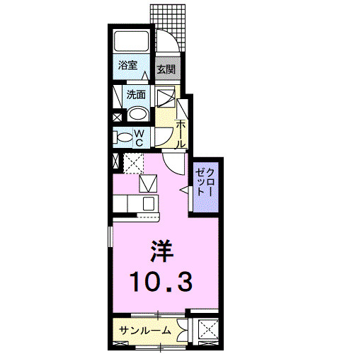【間取り】 | キャトルセゾン北久米　Ⅲ