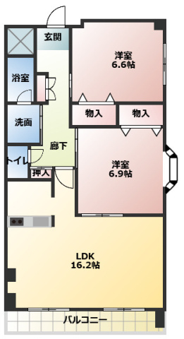 スペースヤマトの間取り