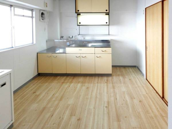 ビレッジハウス下更地1号棟のキッチン|ビレッジハウスの同一物件・同一タイプの間取りの写真です
