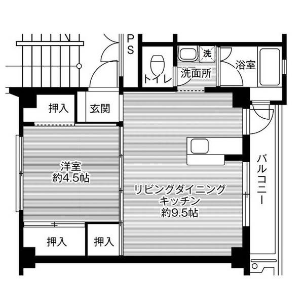 ビレッジハウス宮ヶ迫3号棟の間取り
