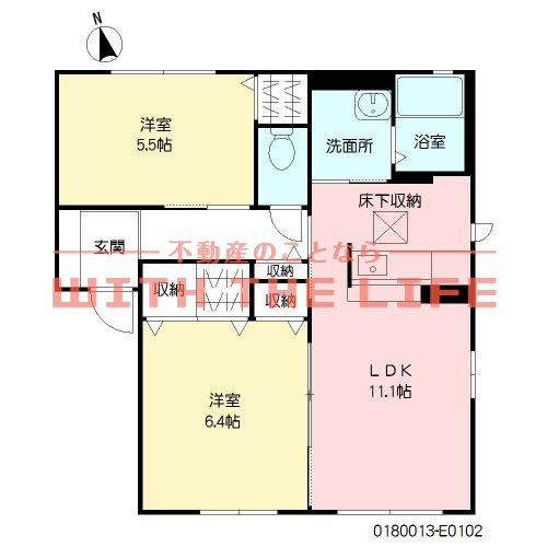 レシデンシア小森野【キャッシュバック対象物件】の間取り