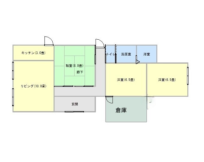 栃原　戸建ての間取り
