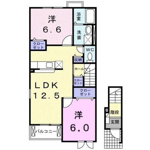 【間取り】 | ファスタージュ　Ⅱ