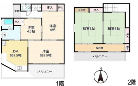 湊川高台ハウスの間取り