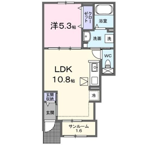 【間取り】 | 仮）西石井５丁目アパートⅠ－Ⅰ