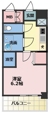 エスリード大阪イーストエッジの間取り