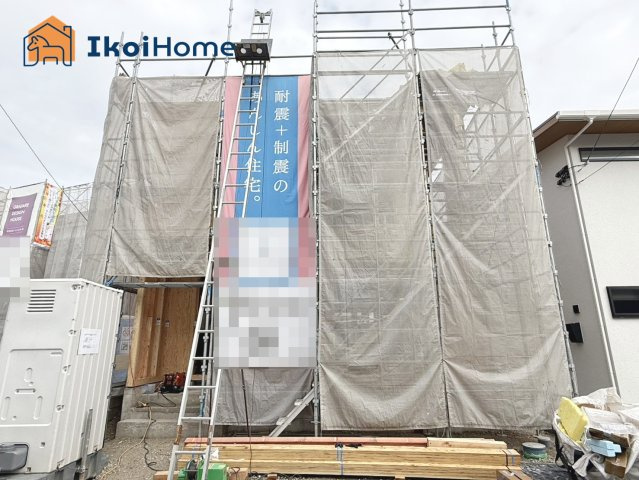 明石市大久保町江井島第4　2号棟　新築戸建の外観|山電「江井ヶ島」駅まで徒歩9分！駐車場2台可能！2区画分譲で住宅性能評価取得の安心・安全の建物です！
