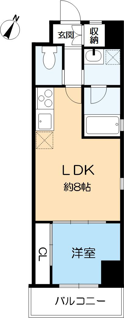 ハピネス六甲道の間取り