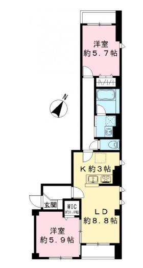 (仮称)ビューノ中央の間取り|間取り