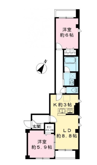 (仮称)ビューノ中央の間取り|間取り