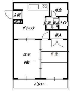 シャローム姪浜の間取り