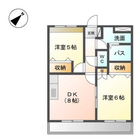 ベルメゾンきららⅡの間取り