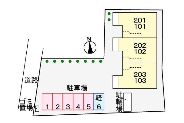 アンソレイユの区画図