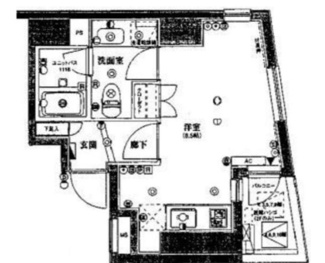 【間取り】 | エスコートノヴェル南麻布 | 間取りです。