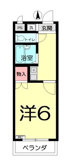 【間取り】 | コーポ清水弐番館