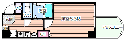 【間取り】 | ラナップスクエア東天満