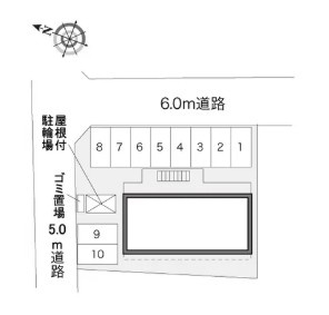 レオパレスJUNⅡの区画図