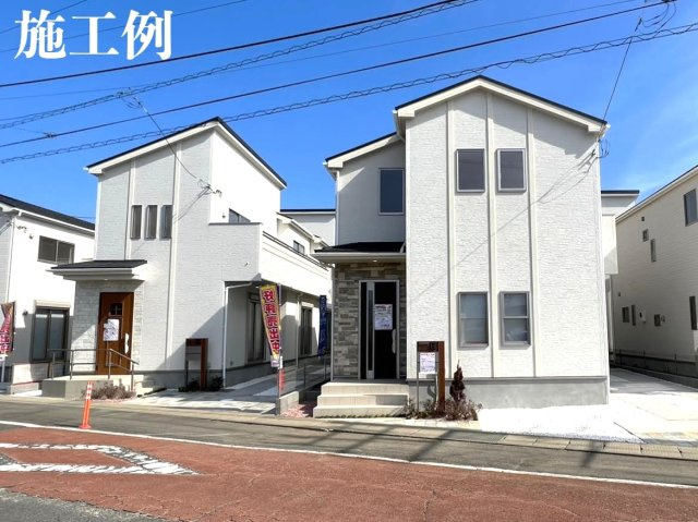 小田原市小八幡1丁目　新築戸建て　全3棟　全棟ルーフバルコニーの外観：施工例