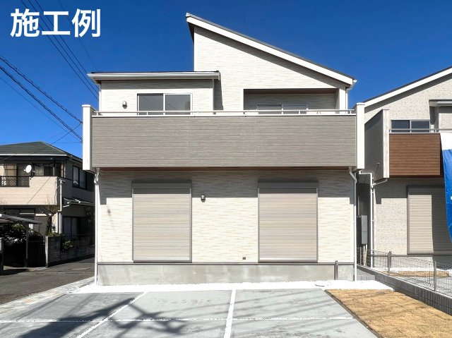 【外観：施工例】 | 小田原市小八幡1丁目　新築戸建て　全3棟　全棟ルーフバルコニー