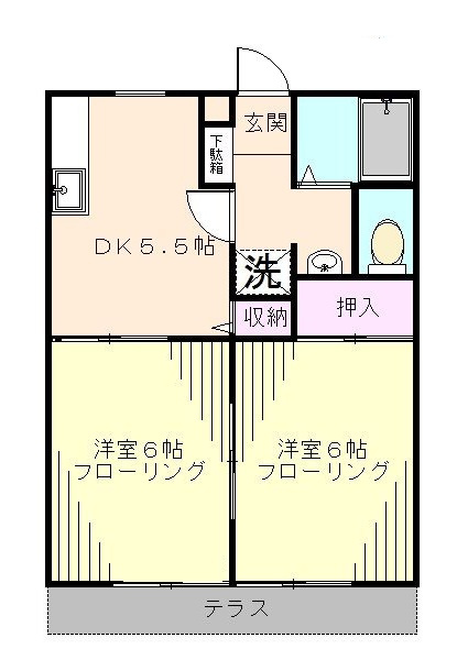 クリアハイムⅠ の間取り|間取りです。