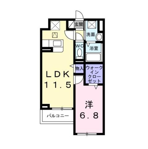 アンソレイユの間取り