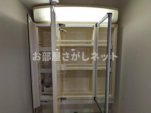 セントヒルズ落合【おとり物件なし】#学生・社会人にオススメ！初期費用分割払いOK！の洗面所|ミラーキャビネット