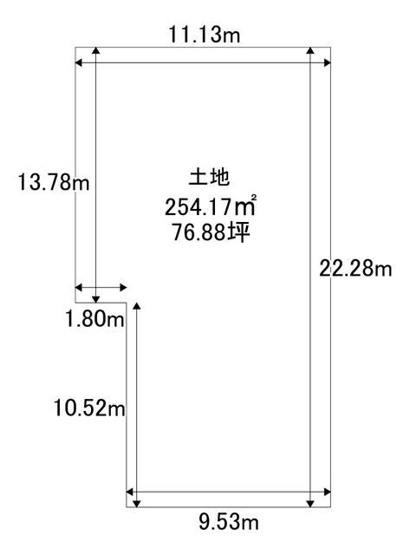 【土地図】 | 箕面市桜井２丁目　土地　②