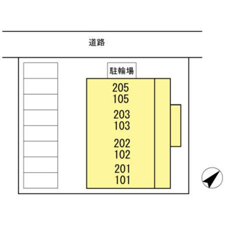 【区画図】 | 岩輝ハイツ二号館