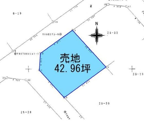 売地　小山市羽川の土地図