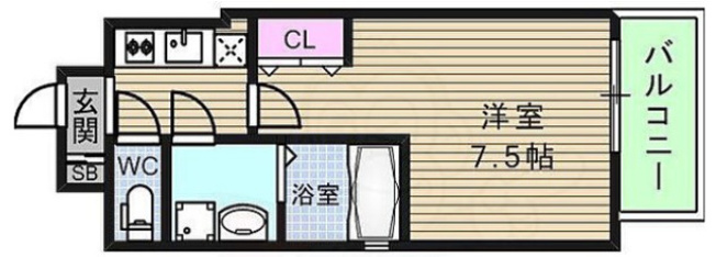 【間取り】 | ミリアン四天王寺夕陽丘Ⅱ