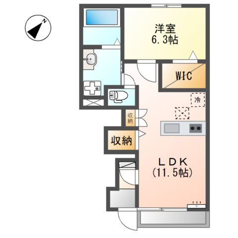 【間取り】 | パインフォレスト浜の宮Ⅱ