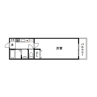 レジディア三宮東の間取り