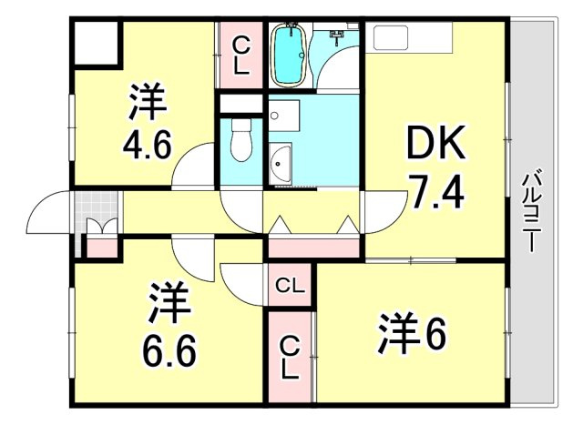 メゾン吉田の間取り