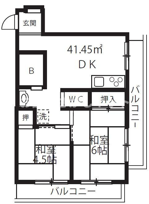 パークサイド南大井の間取り